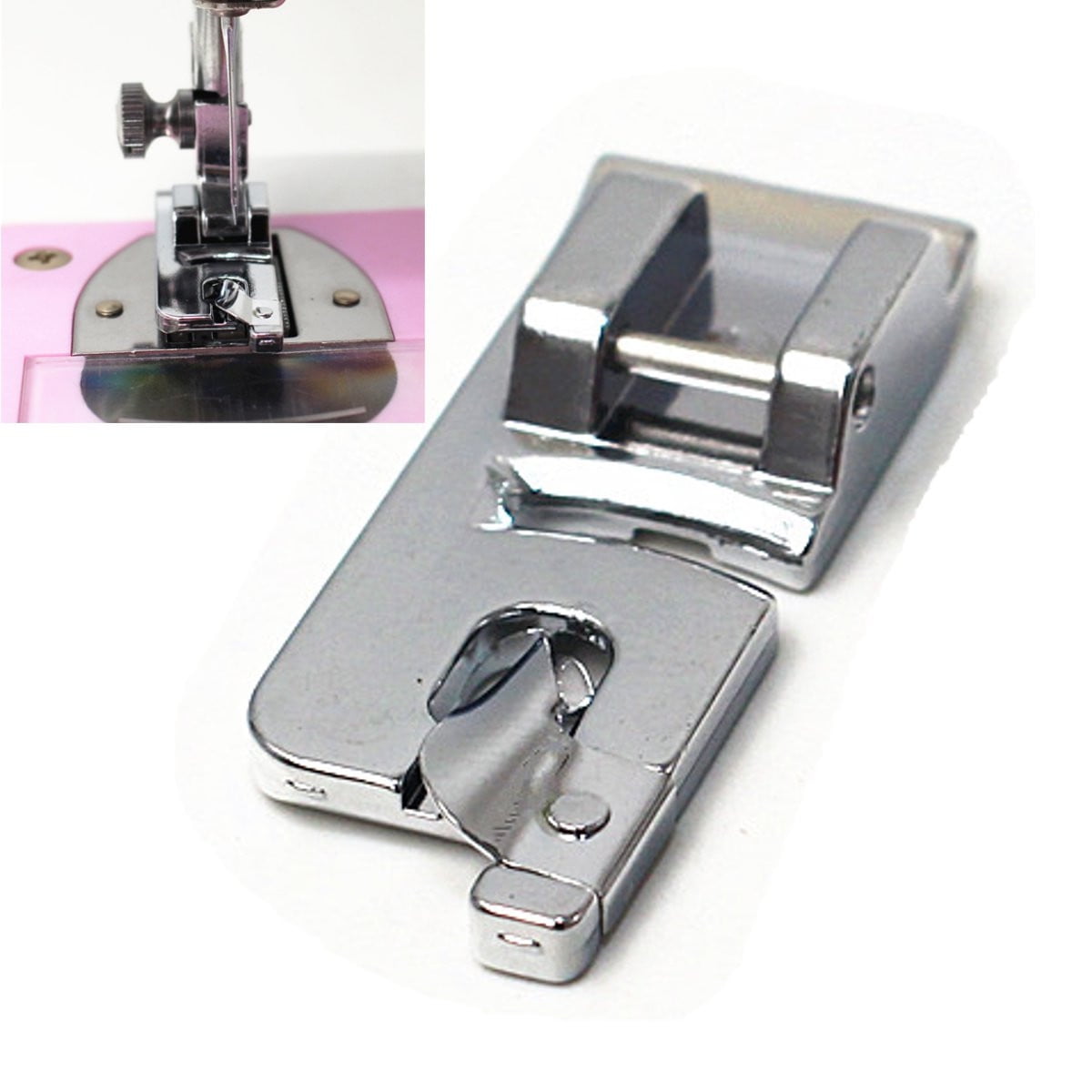 Meigar 6mm Rolled Hem Hemmer Foot Presser for Brother