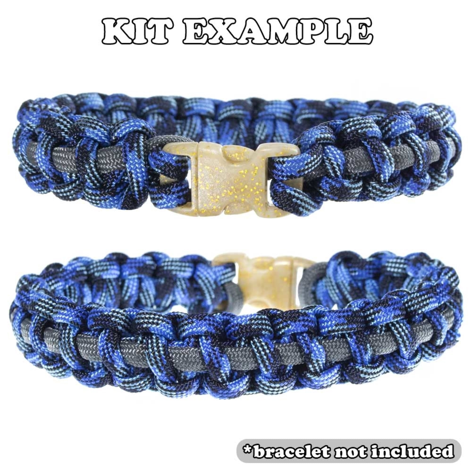 Craft County Kids 550 Paracord Crafting DIY Kits - 100 Feet of Paracord & 10 3/8" Buckles - Ideal for Arts & Crafts, Bracelets, Keychains, Lanyards