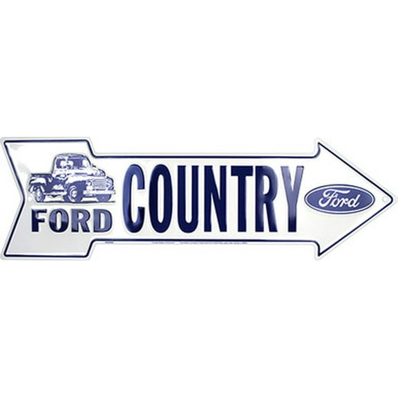 HangTime Ford Country Embossed aluminum arrow sign 6 x 20