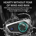 thumbnail image 4 of Mistaha X5 Riding Helmet Bluetooth Headset Bluetooth 1000M Riding Intercom Motorcycle Music Sharing Helmets Headset, 4 of 8