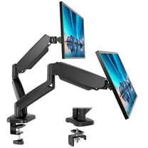 CONCETTA Dual Monitor Arm, Spring-Adjustable Desk Mount for 13-32" Screens, Supports up to 17.6lbs