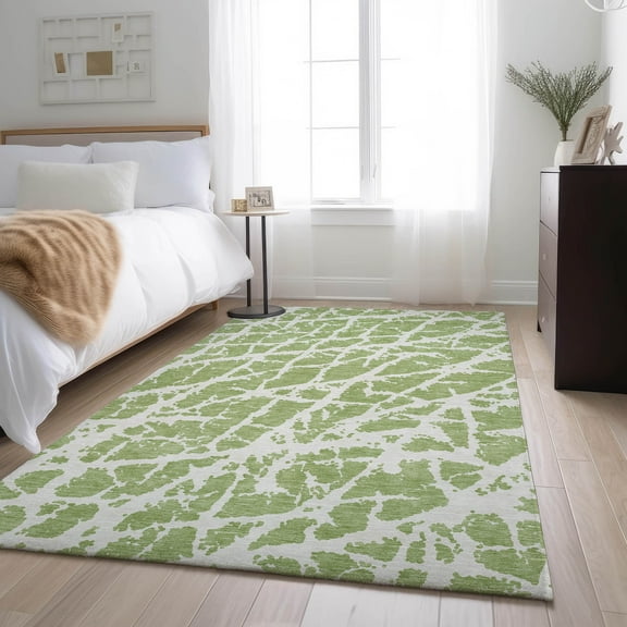 Addison Rugs Mayfield Washable Transitional Organic Aloe Rectangle Rug, 10' x 14'