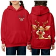 thumbnail image 2 of LUOGENLI Hoodies Girls Valentine's Day Hoodies Size 10-12 Cute Girl's Hoodie Long Sleeve Soft Sweatshirt Christmas Printed Hoody Kids Cute Pullovers Top Clothes for Girls Red 12-13 Years, 2 of 5