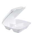 thumbnail image 1 of Recipiente de espuma con bisagras Dart 90HT3R Lg 3 Comp 650 ml (caja de 200), 1 of 1