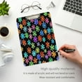thumbnail image 5 of Colorful Snowflakes 12.5x9in Clipboard, Durable Acrylic with Metal Clip and Wall Hook for Office or Classroom, 5 of 10