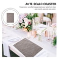 thumbnail image 6 of 4 Count Placemats Wedding Decoration Anti-skid Coaster Dish Linen Napkin Delicate, 6 of 6