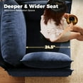 thumbnail image 6 of JULY'S SONG 24.5" Deep Seat Accent Chair, Modern Sofa Chairs in Living Room, Upholstered Oversized Chair with Detachable Cover & Removable Backrest, Blue, 6 of 8