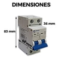 thumbnail image 2 of Pastilla Interruptor Termomagnético Riel-din 220v Omnium, 2 of 5