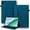 Peacock Blue, variant on DWaybox Case for Honor Pad X8b 11.0 inch 2026 Model, Retro PU Leather & TPU Hybrid Shockproof Cover with Kickstand, Card Slots & Grip Strap -Black
