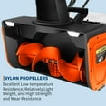 thumbnail image 3 of Senfot 2X20v Electric Snow Blower Cordless - Brushless Motor Snow Thrower, Long-Range 180° Rotating Chute, Safe Operation and User-Friendly Design, for Walkways and Driveways Orange, 3 of 8