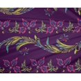 thumbnail image 4 of oneOone Polyester Lycra Fabric Leaves & Floral Artistic Print Fabric BTY 56 Inch Wide, 4 of 4