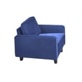 thumbnail image 5 of Topline Home Furnishings 2-piece Set: Sofa & Chair, Blue Velvet, 5 of 5