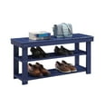 thumbnail image 2 of Convenience Concepts Oxford Utility Mudroom Bench with Shelves, Cobalt Blue, 2 of 2