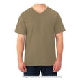 thumbnail image 4 of Playera Fruit Of The Loom para Hombre, Cuello V Manga Corta Café Khaki Talla  CH, 4 of 4