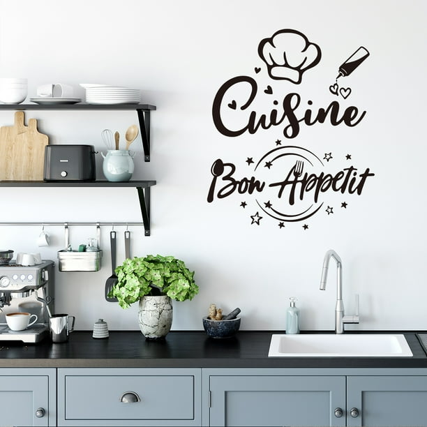 Aofa Kitchen Wall Decal Wall Arts Stickers Dining Room Rules Decals Decor Kitchen Utensil Wall Art Vinyl Home Decor for Kitchen Dining Room Decoration