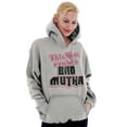thumbnail image 3 of Retro This Mom Can Be A Bad Mutha Hoodie Sweatshirt Women Brisco Brands S, 3 of 5