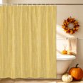thumbnail image 4 of Yellow Linen Texture Shower Curtain Set - Small 36" x 72" Washable Bathtub Curtain with 12 Hooks, Modern Minimalist Art Waterproof Fabric Stall Shower Curtains for Bathroom/Bathtub Décor, 4 of 6