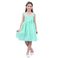 thumbnail image 4 of TSSOE Kids Girls Chiffon Flower Girl Dresses Wedding Bridesmaid Dress Formal Ball Gowns Summer Party Turquoise 14, 4 of 6