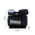 thumbnail image 3 of Estbridge Black 12V Portable Compressor Tire Inflator With Mechanical Pressure Gauge  Inflator For Car Tires  Motorcycle  Bike  Basketball, 3 of 7