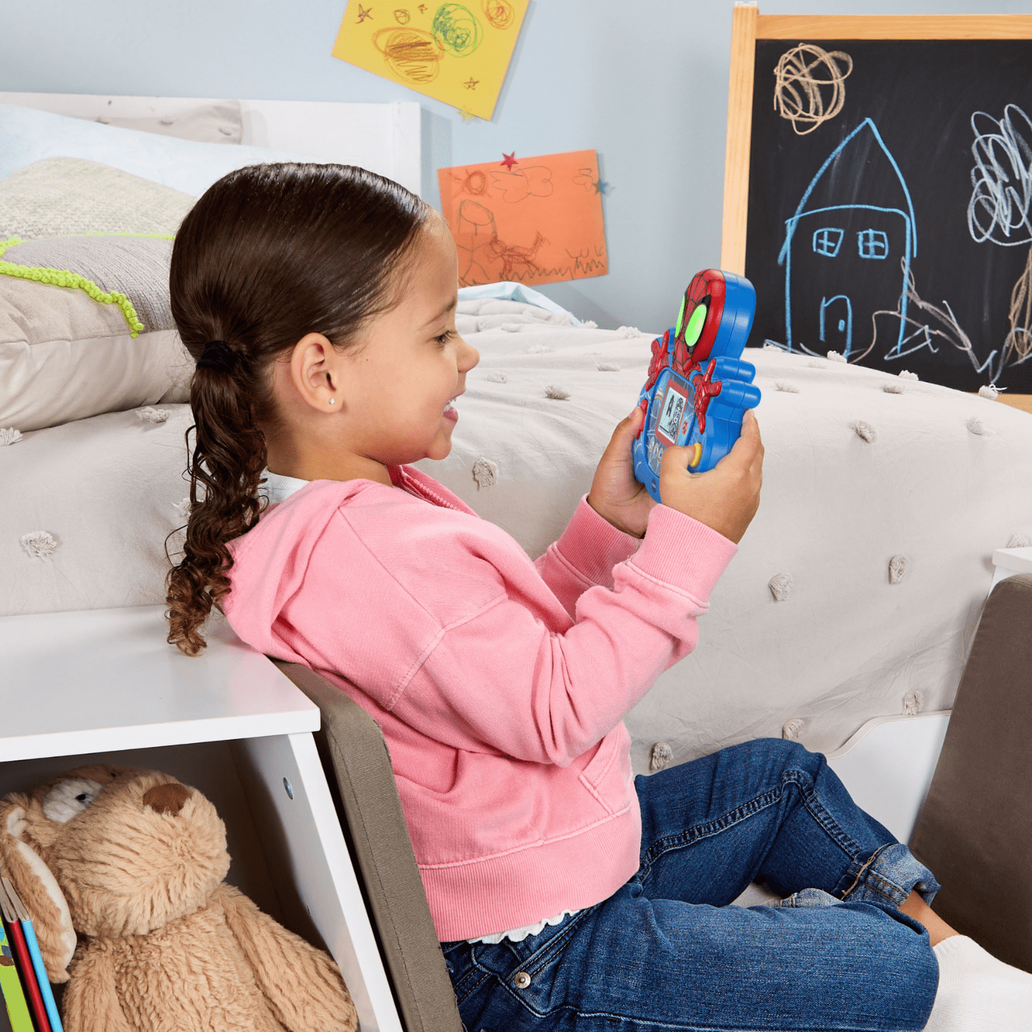 VTech Jeux Spidey and his Amazing Friends Spidey Learn & Go pour les enfants - Exclusivité Walmart - Version Anglaise, 3+ Ans