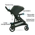 thumbnail image 6 of Graco Modes 3 Lite DLX Travel System featuring SnugRide Lite LX Infant Car Seat, West Point, Grey, 6 of 9