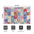 thumbnail image 5 of Bohemian Floral Patchwork Non-Slip Entryway Door Mat,Boho Indoor Decor Durable Low Plush Door Mat,Washable Welcome Rug for Patio Hallway Home Decor 20x32 Inches, 5 of 7