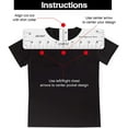 thumbnail image 4 of 3 Pieces T-Shirt Alignment Ruler, T-Shirt Ruler Guide for Graphics Design, T-Shirt Centering Alignment Tool with Size Chart for Adult Youth Toddler Infant, 4 of 7