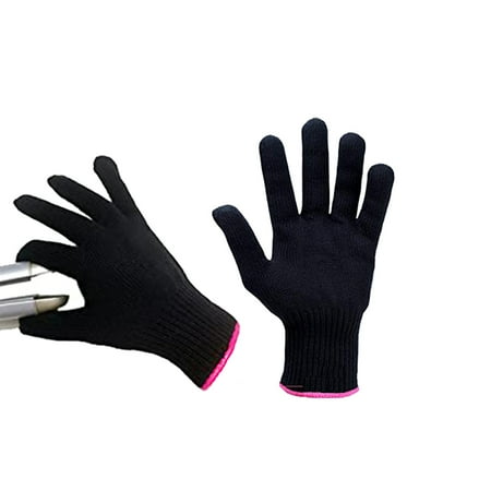 

Dicasser Resistant Silicone Mat Pouch for Flat Iron Curling Iron Hot Hair Tools With Professional Heat Resistant Glove for Hair Styling Suitable for Left and Right Hands 2pcs