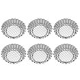 thumbnail image 3 of 6pcs Stainless Steel Flower Shaped Egg Tart Molds, Assorted Colors, Reusable Baking Tools for Pies, Cupcakes, Quiches, Easy Demoulding for DIY, 3 of 3