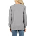thumbnail image 5 of Aiyino Womens Sweatshirts Casual Loose T Shirts Crewneck Long Sleeve Pullover Tunic Tops, 5 of 6