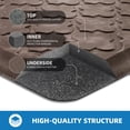 thumbnail image 6 of GALMAXS7 Kitchen Mat Anti Fatigue Cushioned Mat Mixed Brown Kitchen Rug Memory Foam Ergonomic Rug 17"x 60", 6 of 9