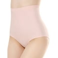 thumbnail image 3 of Frontwalk Women Soft Seamless Briefs Oversize Comfy Panties Plus Size Sleep Underwear Pink XL, 3 of 4