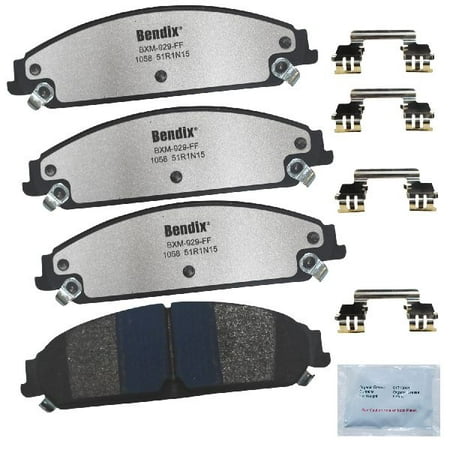 Go-Parts OE Replacement for 2009-2018 Dodge Challenger Front Disc Brake Pad Set for Dodge Challenger (C / R/T / R/T Classic / R/T Plus / R/T Plus Shaker / R/T Road & (Best Brake Pads For Dodge Challenger Rt)