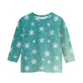 thumbnail image 5 of LTTVQM Girls 3/4 Sleeve Tops for Girls Christmas 2026 Fall Winter Fashion Boat Crew Neck Trendy Work Dressy Casual T Shirt Blouses 4-11 Years, 5 of 5