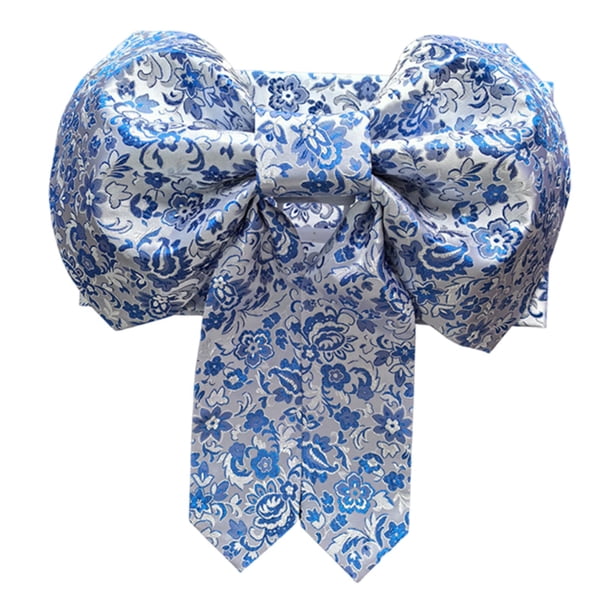 Cinturón Obi para kimono, fácil de colocar, accesorio para bata Yukata de mujer, cinturón cómodo para la cintura. azul