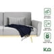 thumbnail image 2 of Sofá Cama Reclinable Para 3 Personas Poliéster Tipo Terciopelo Kingshouse gris, 2 of 8