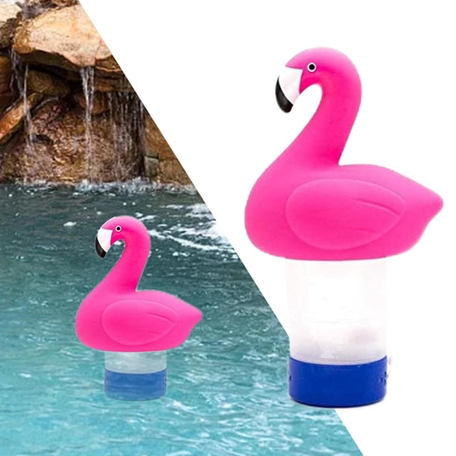 Dispensador flotante de automático para piscina SPA, clorador flotante de alimentador químico de 9 "de diámetro para limpieza Pájaro CUTICAT Dispensador flotante