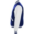 thumbnail image 2 of Holloway Sportswear L Varsity Jacket Dark Purple/White 224183, 2 of 4