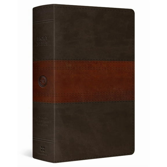 ESV Giant Print Personal Size Bible, Red Letter (Trutone, Forest/Tan, Trail Design), (Hardcover)