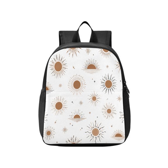 Toddler Backpack Abstract Sun Burst Design Waterproof Lightweight Backpack Casual Mini Daypack for Daycare & Travel