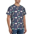 thumbnail image 2 of Bixox Men's Bamboo Panda Printed Short Sleeve Skinny Athletic T-Shirt, 2 of 6