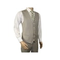 thumbnail image 6 of Men Suit BERLUSCONI Turkey 100% Italian Wool Super 180's 3pc Vested #Ber13 Beige, 6 of 7