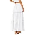 thumbnail image 4 of Elegant Women's Summer Skirts High Waist Flared A-Line Midi Skirts for Weddings Parties and Formal Events, 4 of 5