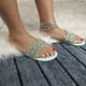 thumbnail image 5 of Sandalias planas con punta abierta y diamantes de imitación para mujer, sandalias cómodas, sandalias informales cómodas para la playa Wmkox8yii hj789, 5 of 8