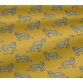 thumbnail image 5 of oneOone Viscose Jersey Fabric Fox Block Print Fabric By Yard 60 Inch Wide, 5 of 5
