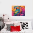 thumbnail image 4 of Lsque Vibrant Parrot Splash Art Print Wall Art – Decorative Picture for Living Room, Bedroom, and Office (Horizontal), 4 of 6