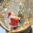 thumbnail image 5 of Christmas Water Lantern Snow Globe with Santa and Elk, Musical Lighted Holiday Table Decor, 5 of 7