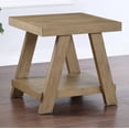 thumbnail image 2 of Steve Silver Orinda Modern Square End Table with Bottom Shelf, Warm Caramel, 2 of 6
