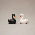 thumbnail image 5 of SPRING PARK 2Pcs Mini Lifelike Swan Garden Landscape Ornament Miniature Figurine DIY Craft Decor, 5 of 6