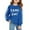 1#Blue, variant on Byoo Toddler Girls Football Glitter Print Sweatshirt Sports Casual Crewneck Pullover Top